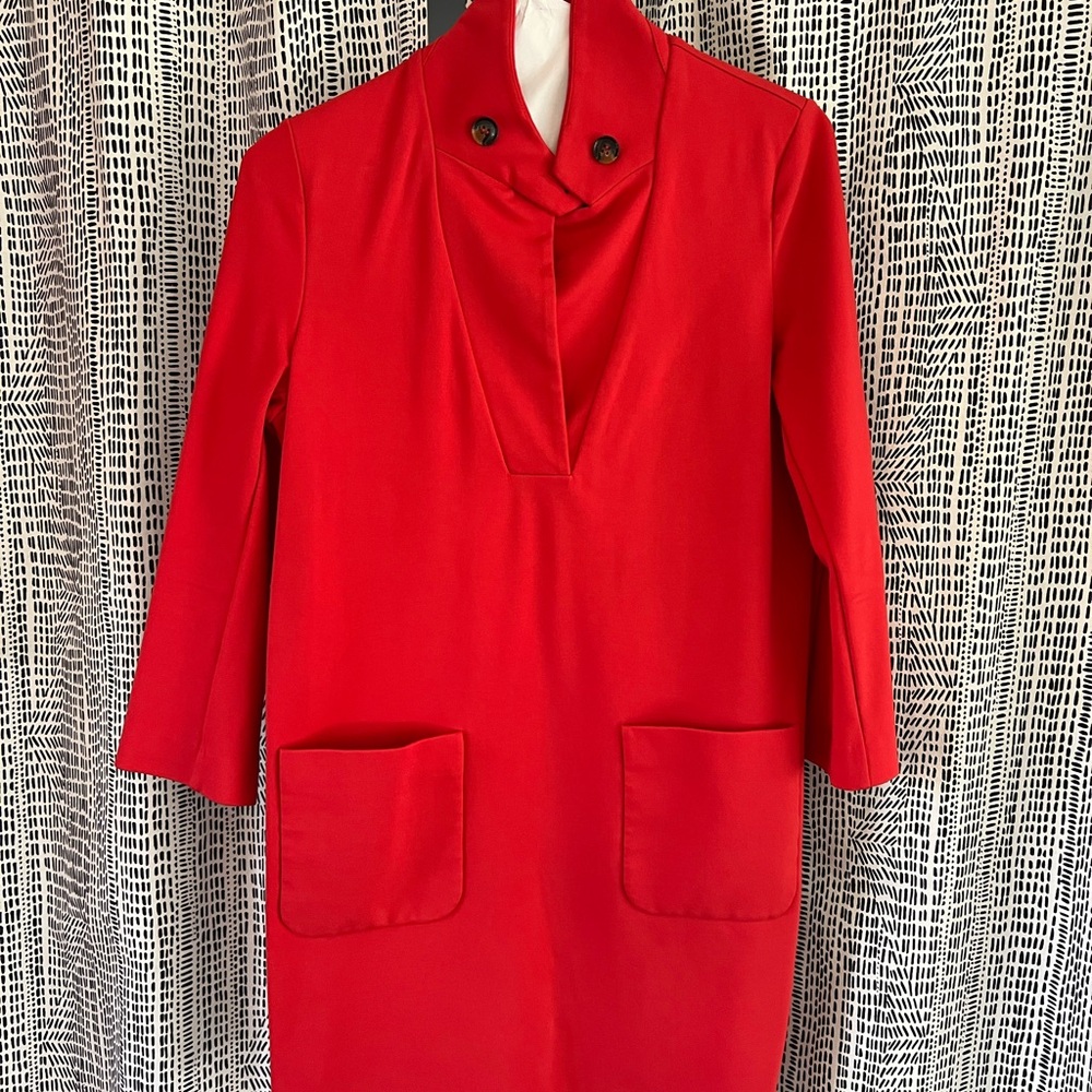 Tuckernuck Vibrant Red Long Sleeve Dress